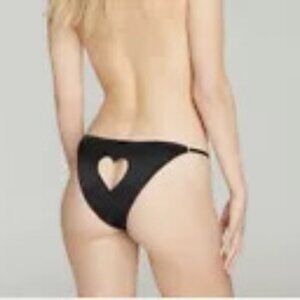 Agent Provocateur Ettie Brief Knickers Panties NWT Black Hearted Silk Size Ap2